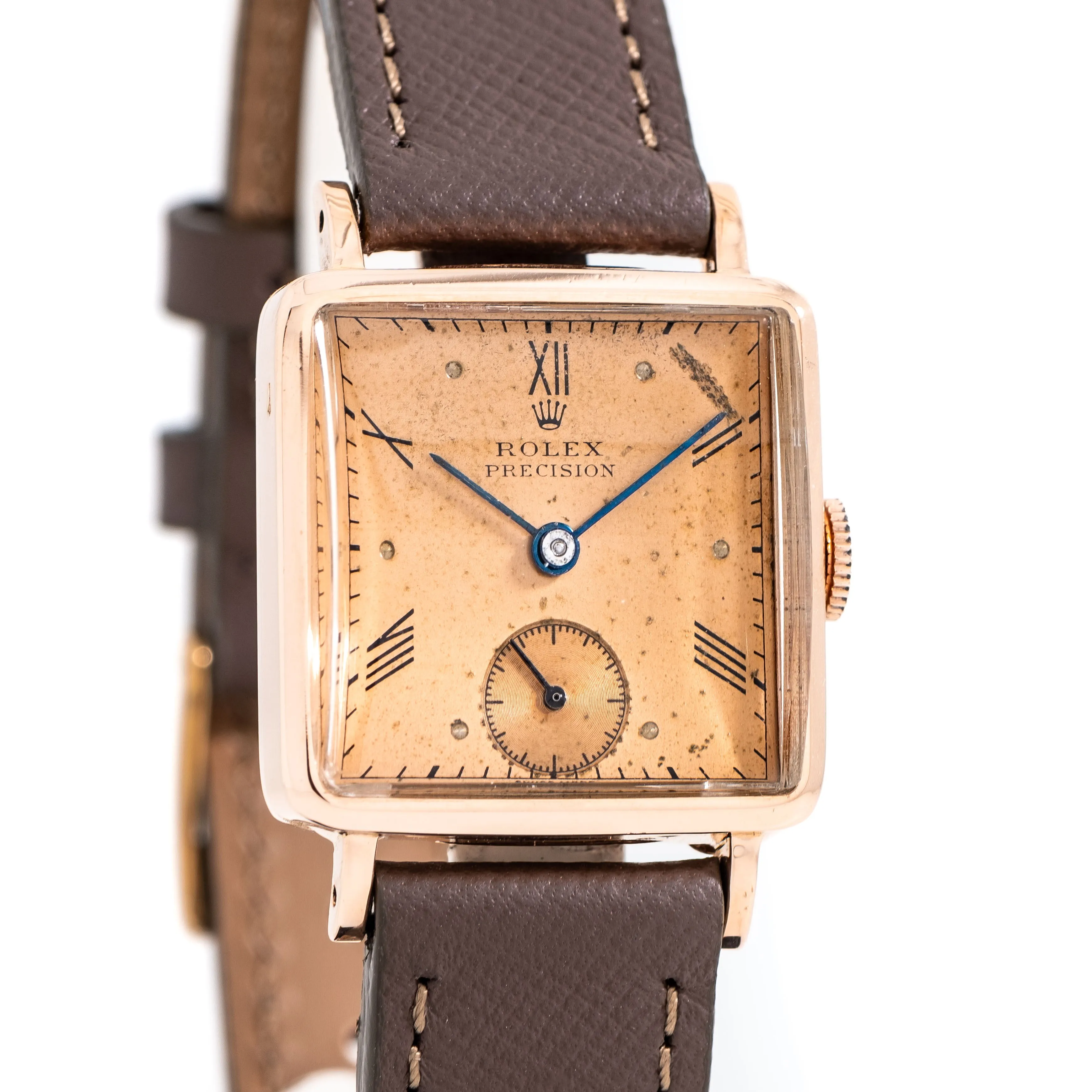 1943 Vintage Rolex Precision Ref. 3894 in Solid 9k Rose Gold (# 14682)