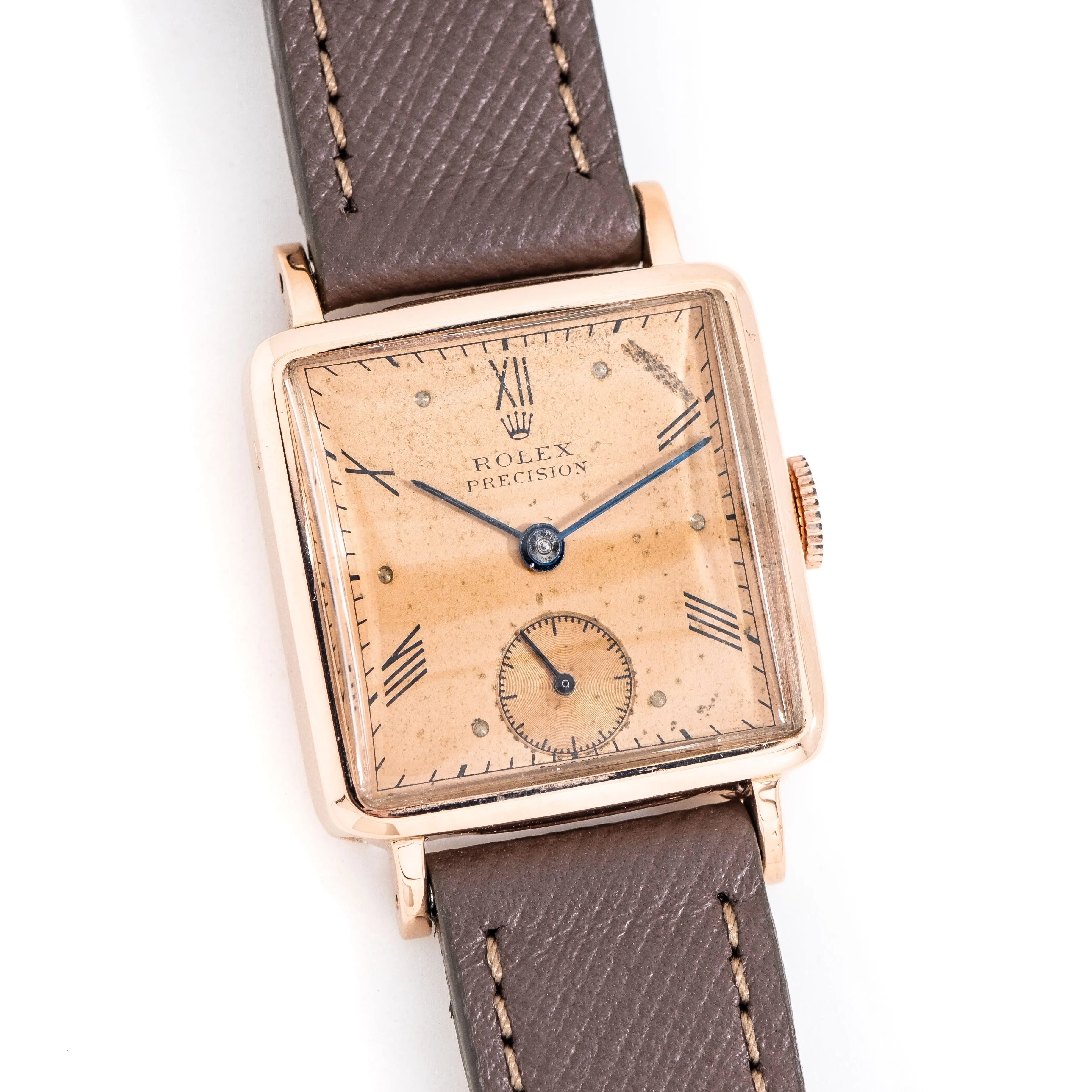 1943 Vintage Rolex Precision Ref. 3894 in Solid 9k Rose Gold (# 14682)