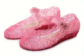 60% OFF Jellies Glitter & Retro Low Platform Sandals 