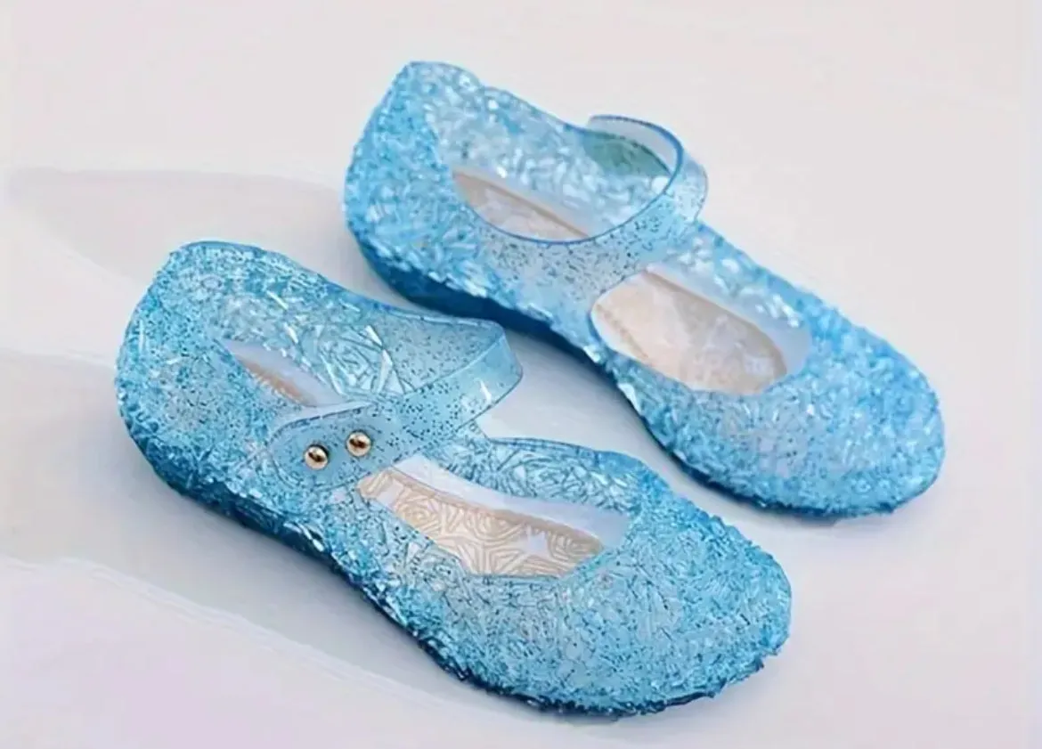 60% OFF Jellies Glitter & Retro Low Platform Sandals 