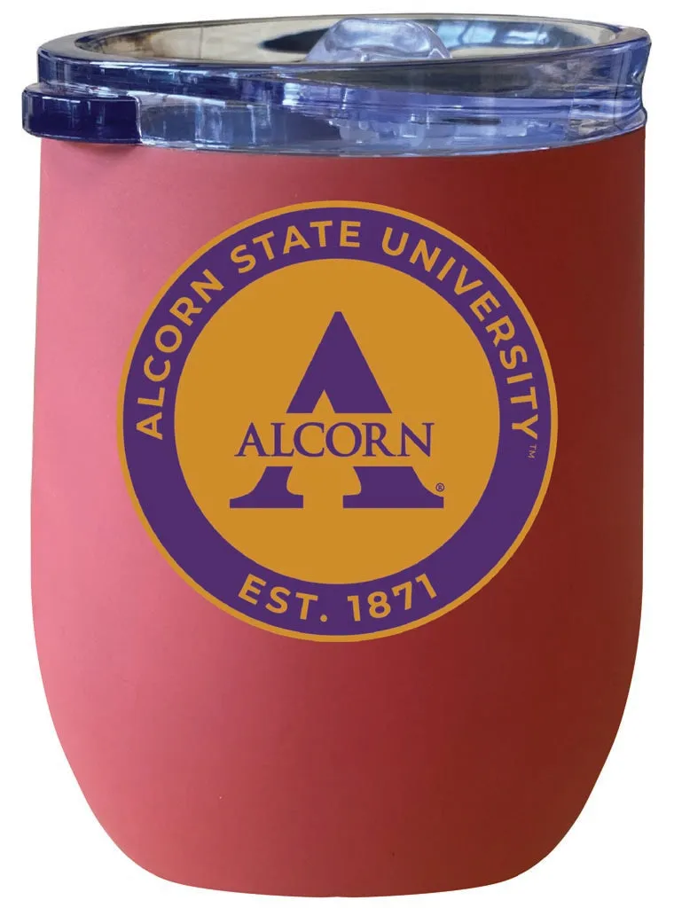 Alcorn State Braves 12 oz Insulated Wine Stainless Steel Tumbler  Officially Licensed Collegiate Product