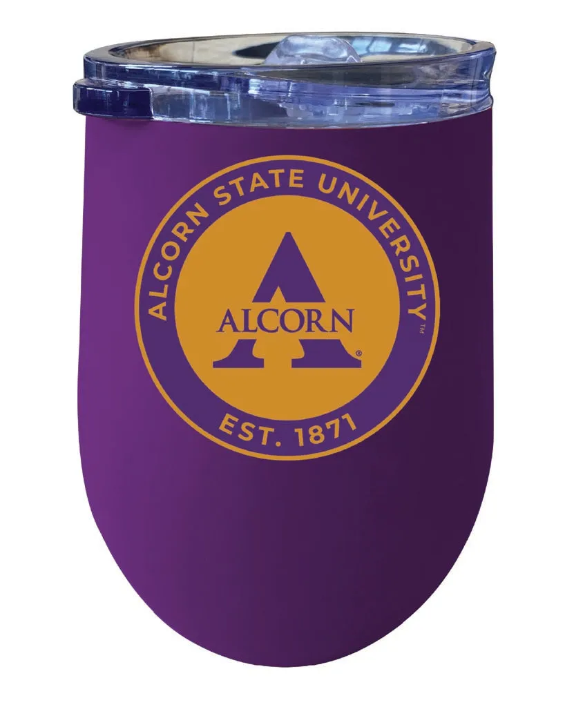 Alcorn State Braves 12 oz Insulated Wine Stainless Steel Tumbler  Officially Licensed Collegiate Product