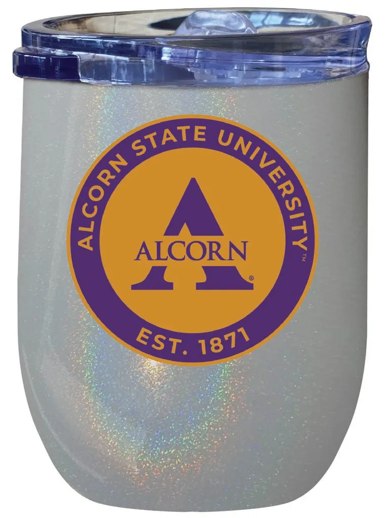 Alcorn State Braves 12 oz Insulated Wine Stainless Steel Tumbler  Officially Licensed Collegiate Product