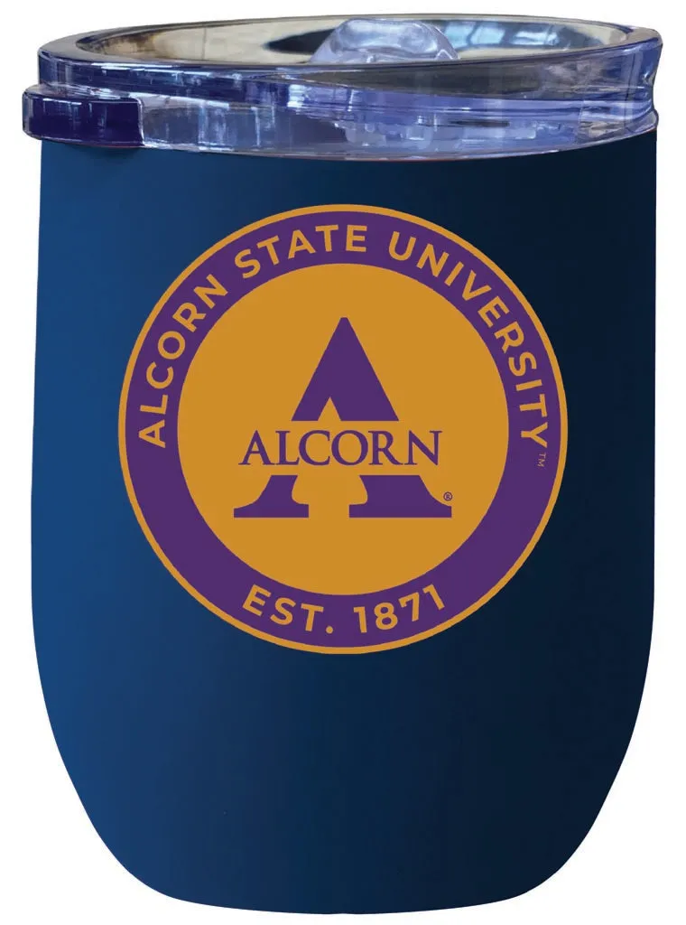 Alcorn State Braves 12 oz Insulated Wine Stainless Steel Tumbler  Officially Licensed Collegiate Product