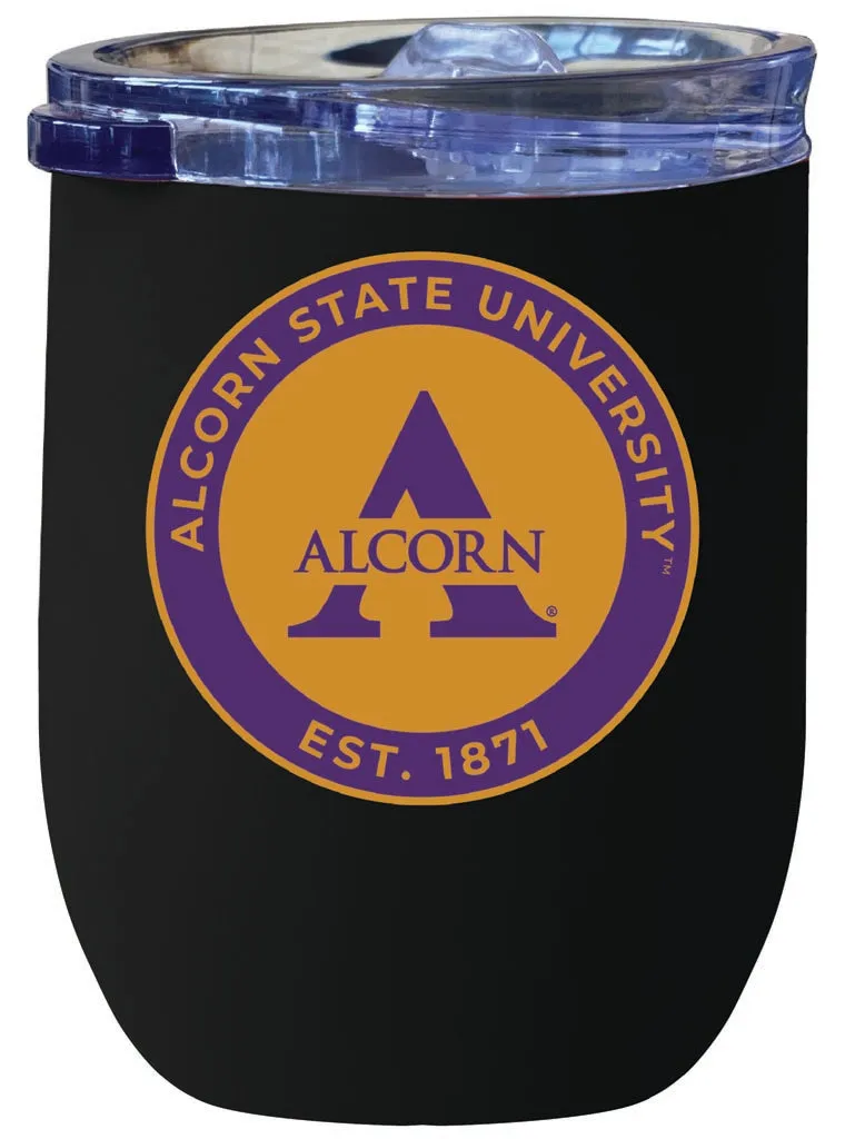 Alcorn State Braves 12 oz Insulated Wine Stainless Steel Tumbler  Officially Licensed Collegiate Product