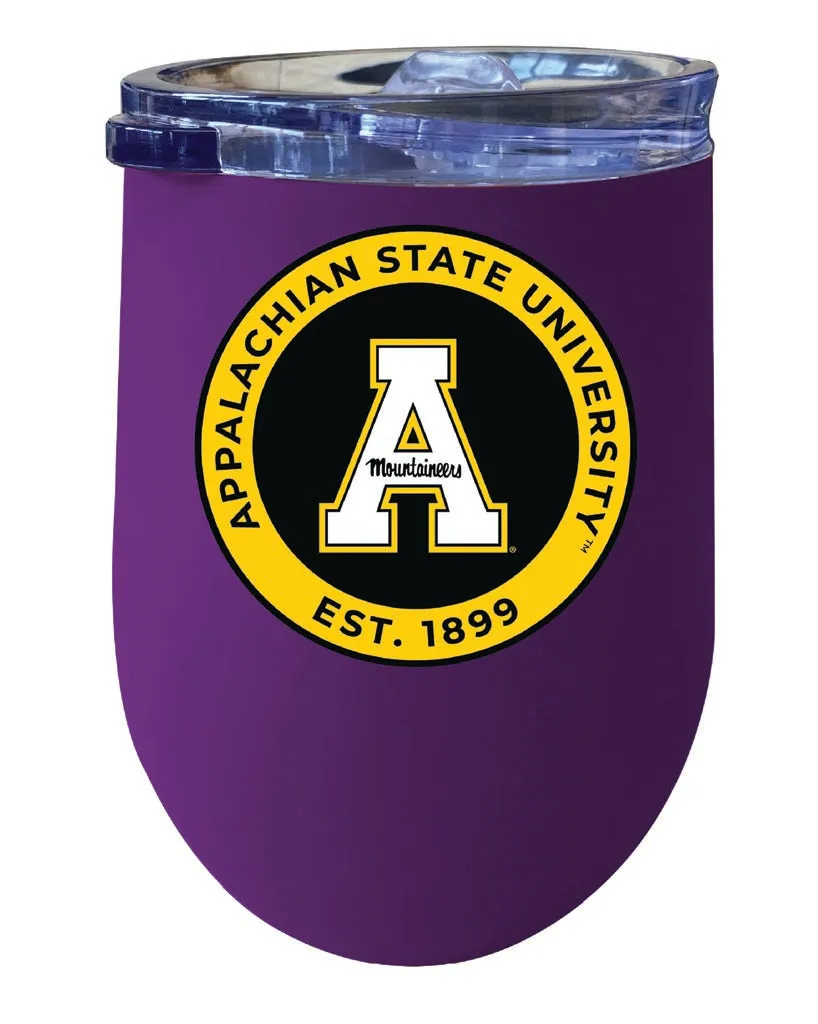 Appalachian State 12 oz Insulated Wine Stainless Steel Tumbler  Officially Licensed Collegiate Product