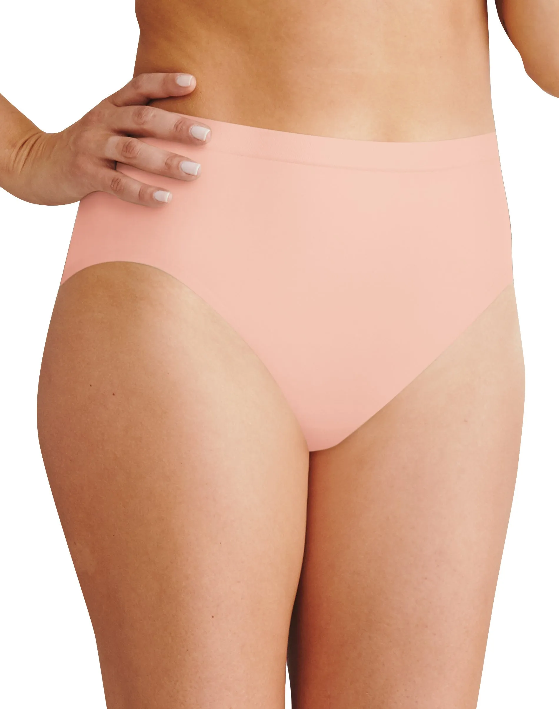 Bali Womens Comfort Revolution Easylite Seamless Hi Cut Panty