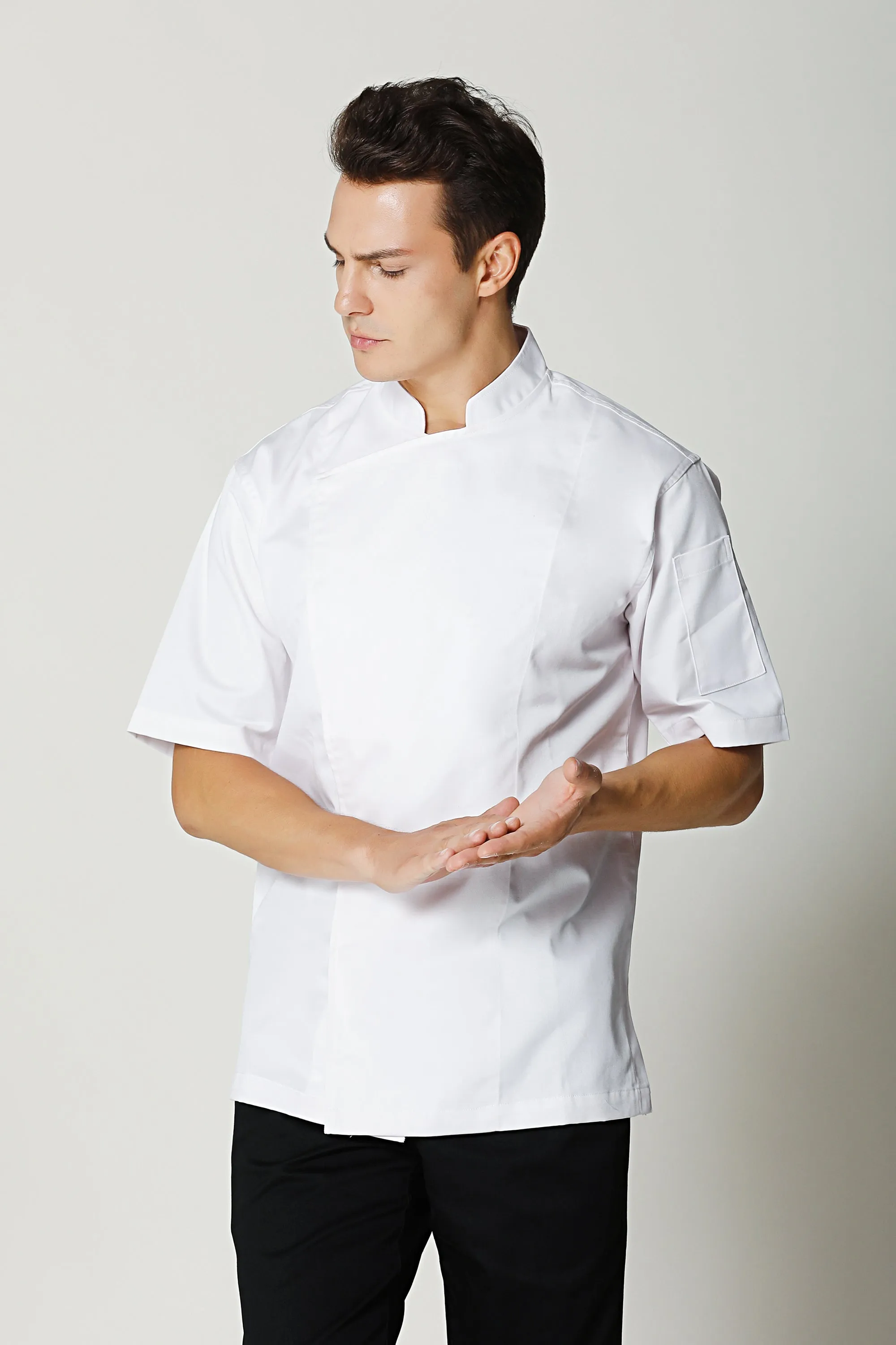 Banyan White Chef Jacket, Short Sleeve