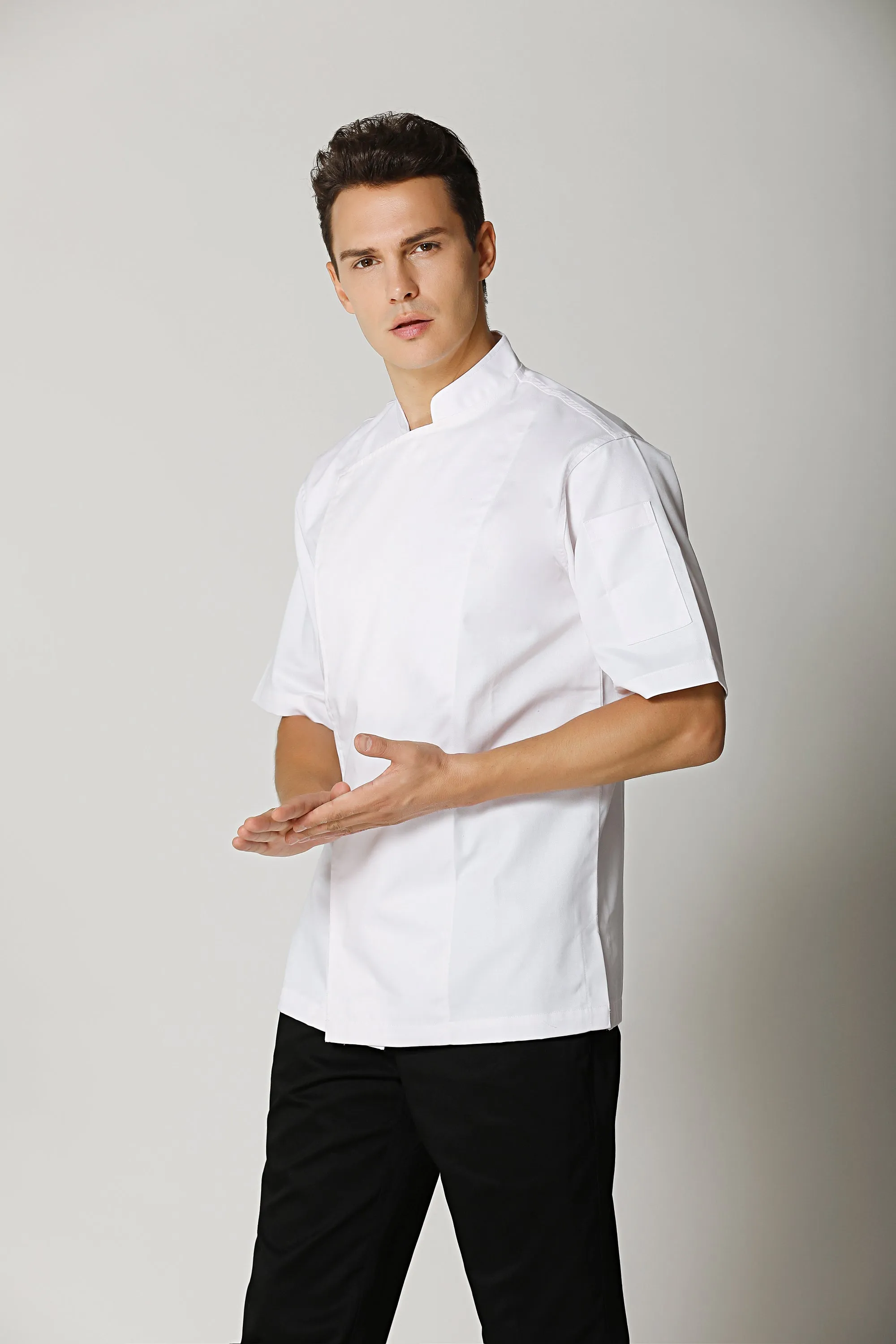 Banyan White Chef Jacket, Short Sleeve