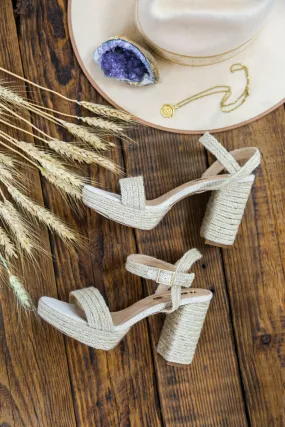 BILLINI Georgie Heel Natural Rope/Linen