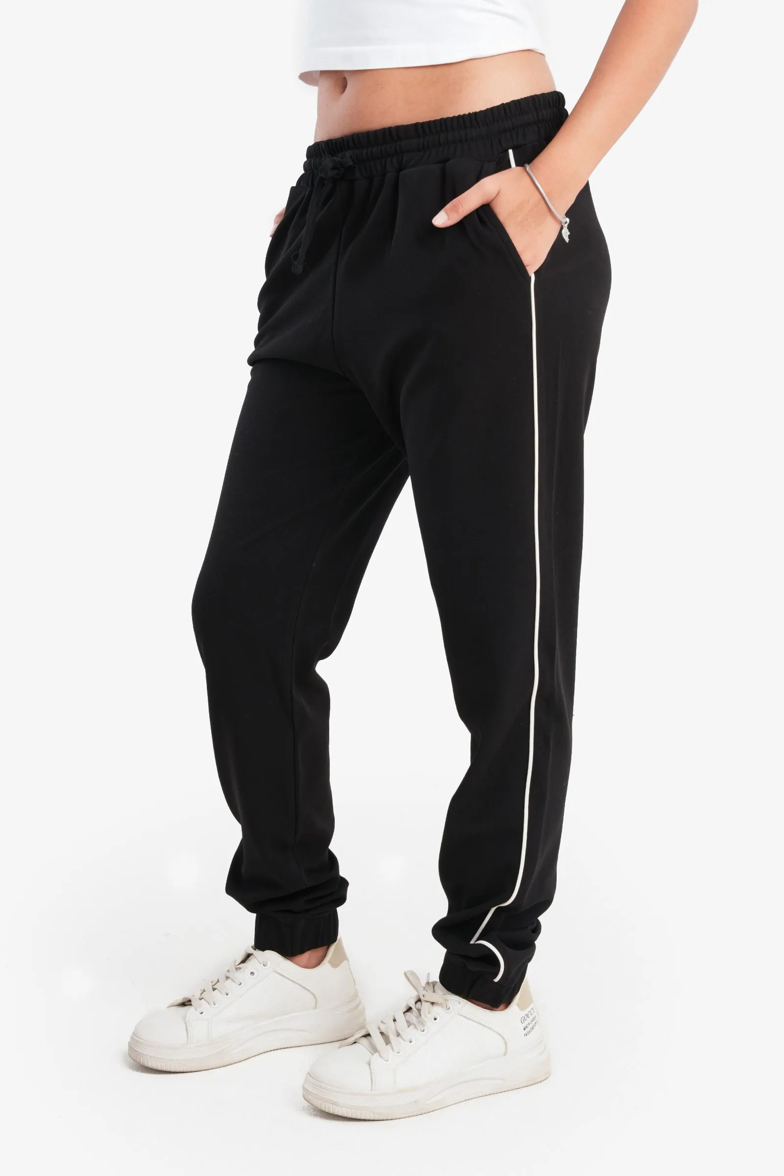 Black Microfiber Lounge Pants