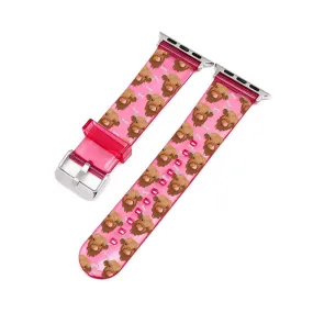 Bonnie the Highland Cow Pink Smartwatch Strap