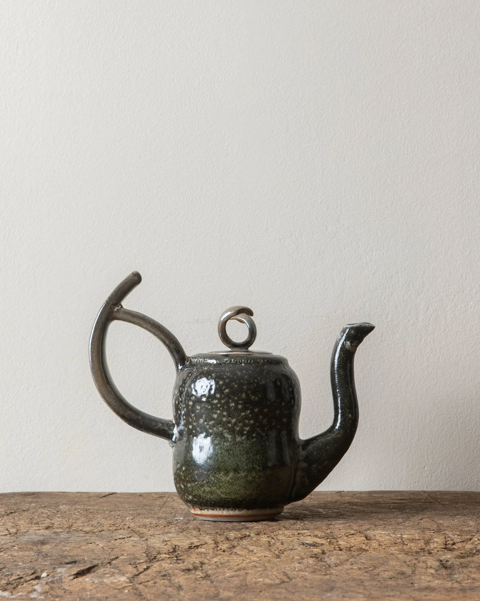 Brutalist Abstract Studio Pottery Teapot