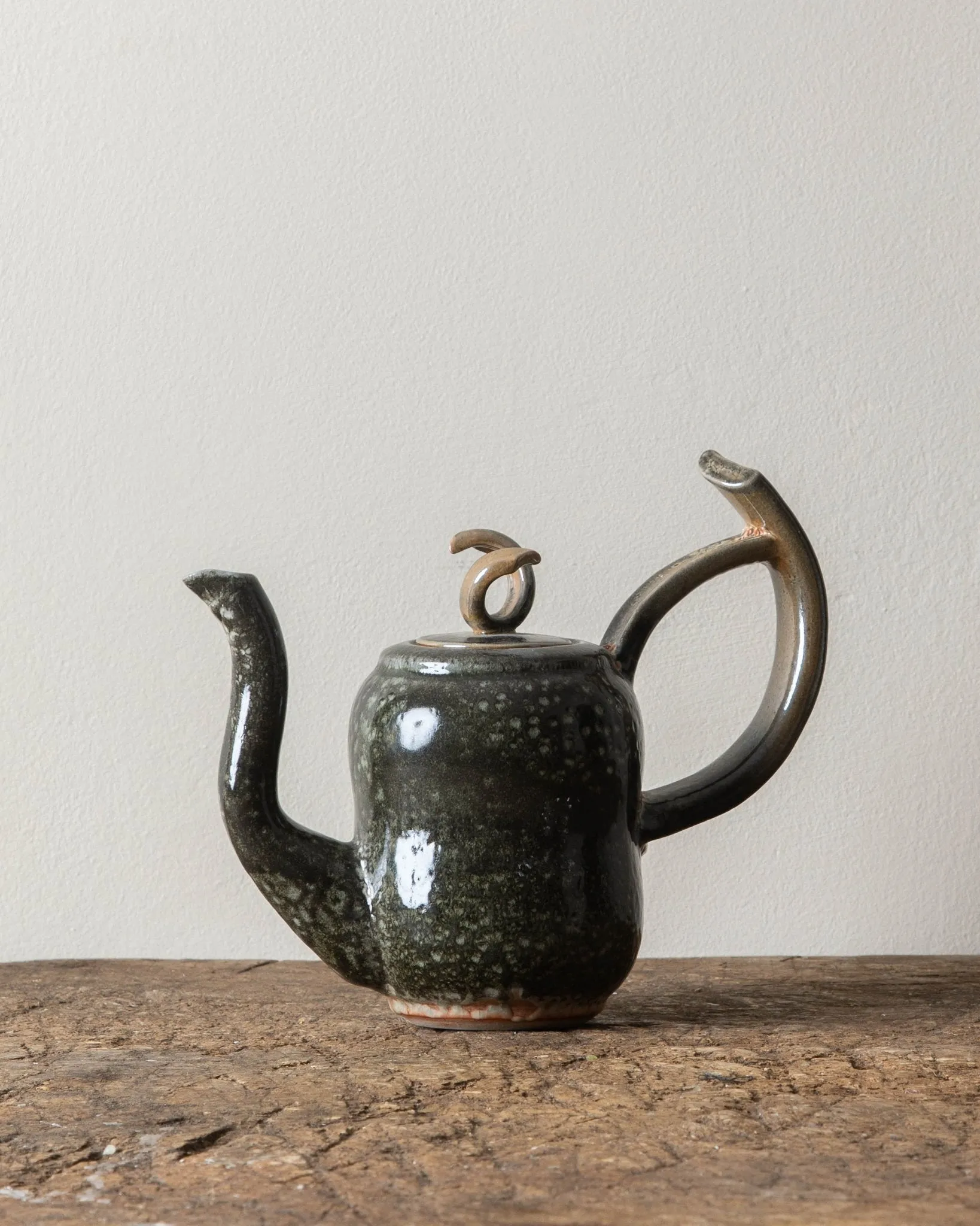 Brutalist Abstract Studio Pottery Teapot