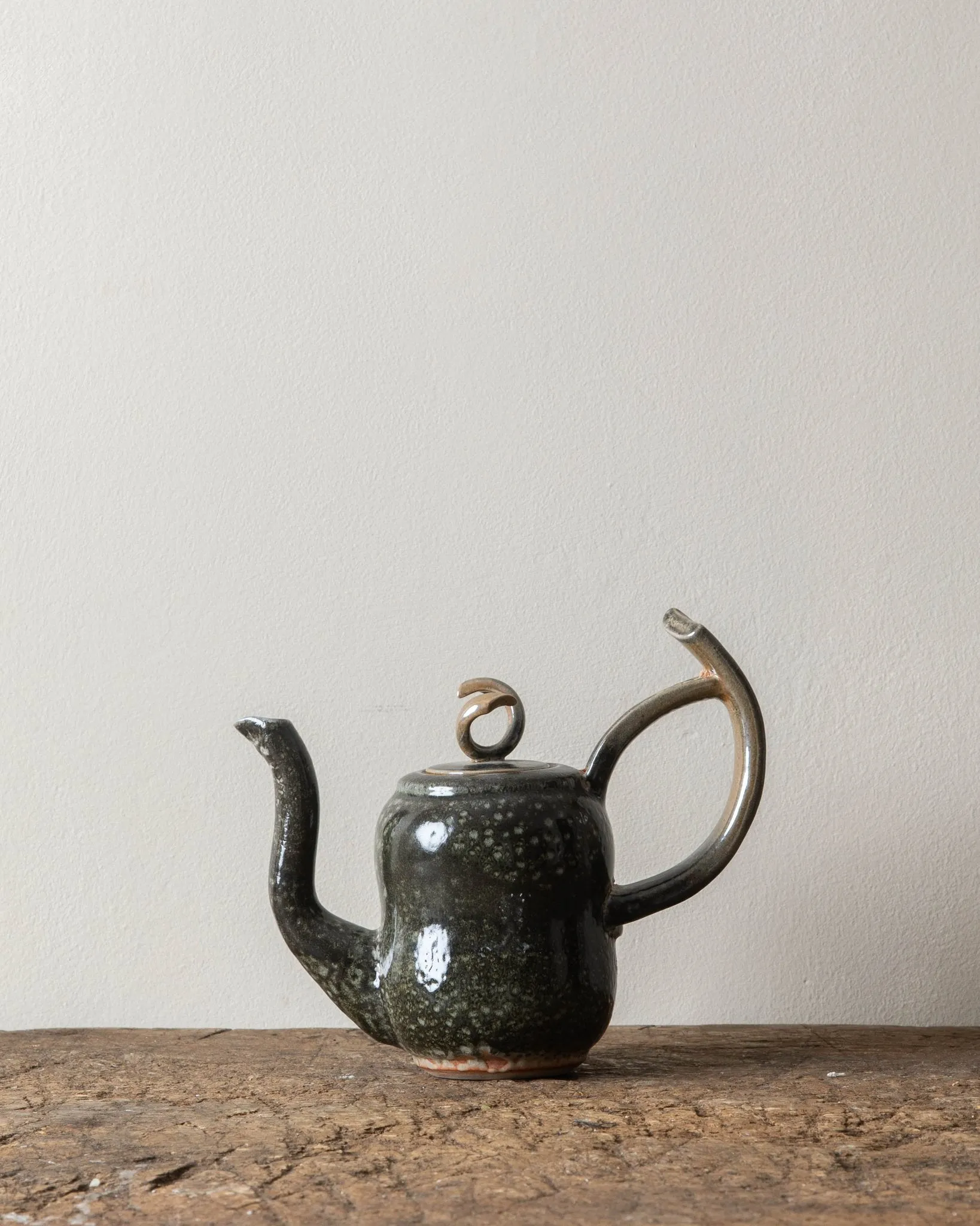 Brutalist Abstract Studio Pottery Teapot