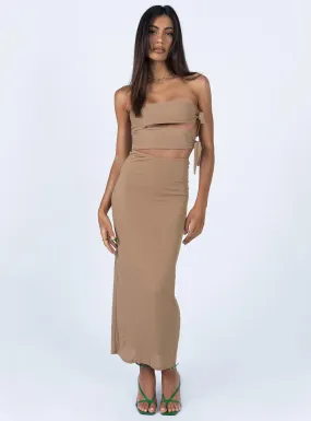 Catherine Maxi Dress Brown