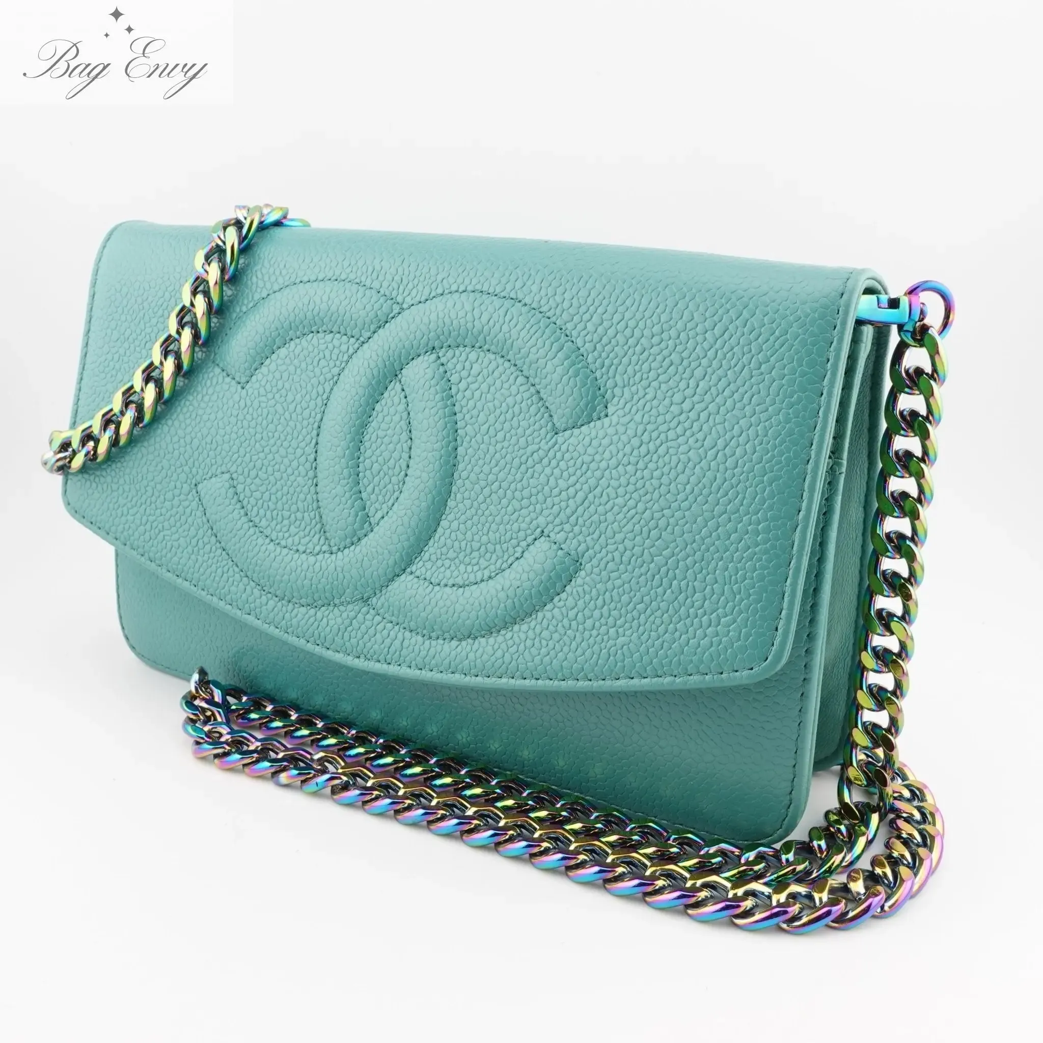 CHANEL Caviar Timeless Clutch on Chain