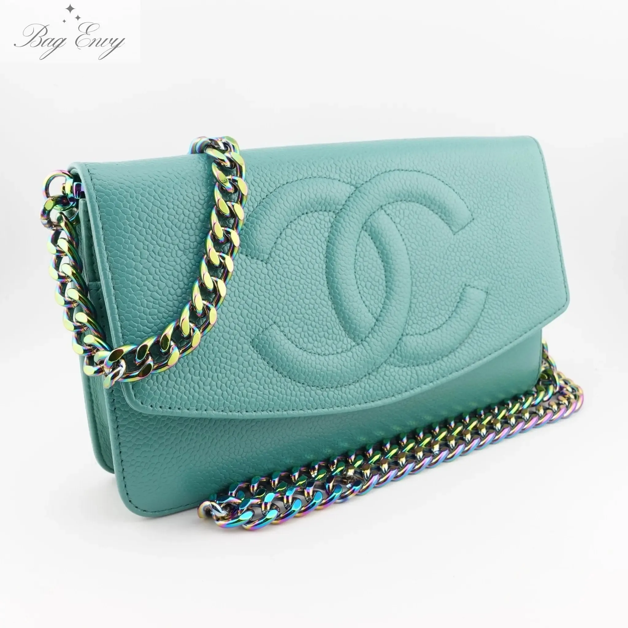 CHANEL Caviar Timeless Clutch on Chain