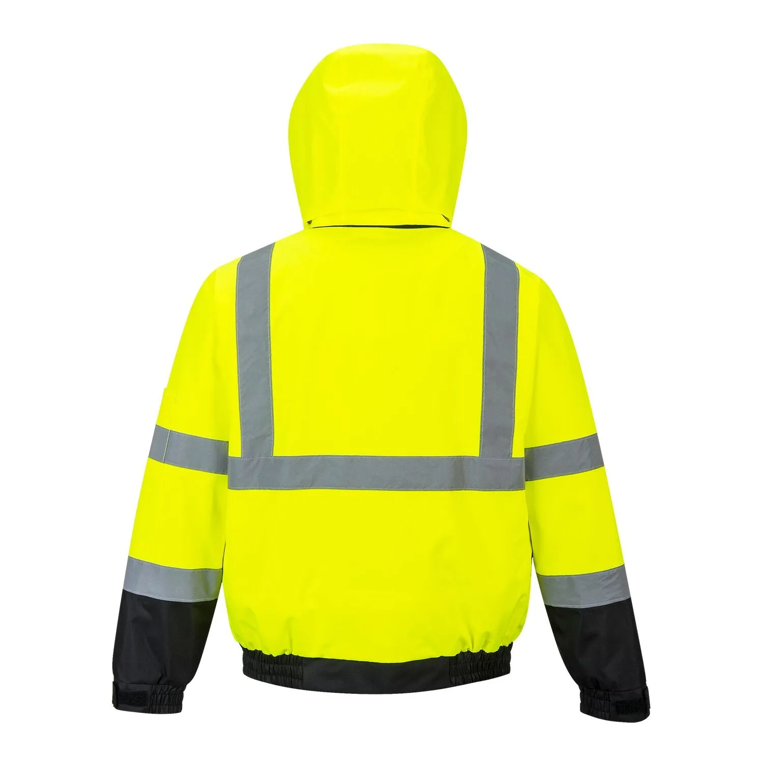 Class 3 Portwest Yellow Hi-Vis Premium 2-in-1 Bomber Jacket