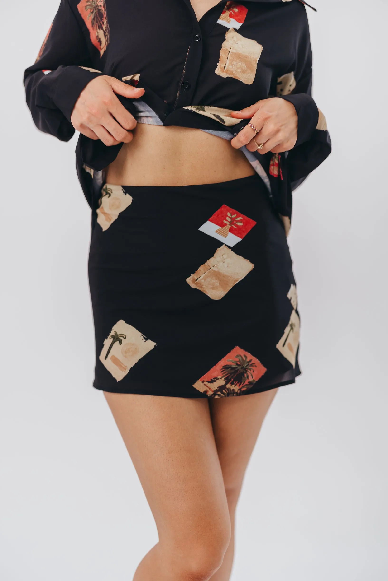 Cozumel Mini Skirt in Black