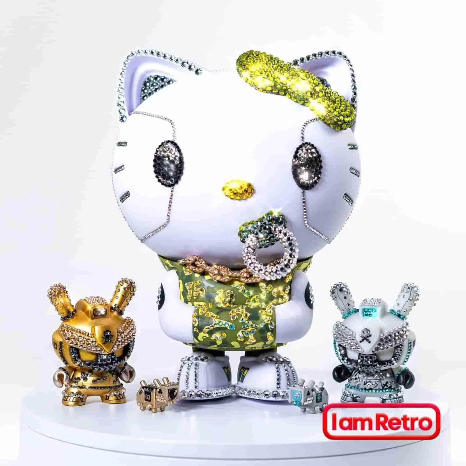 Crystal Grey Baby TEQ 63 Dunny by Quiccs Embellished with crystals from Swarovski®