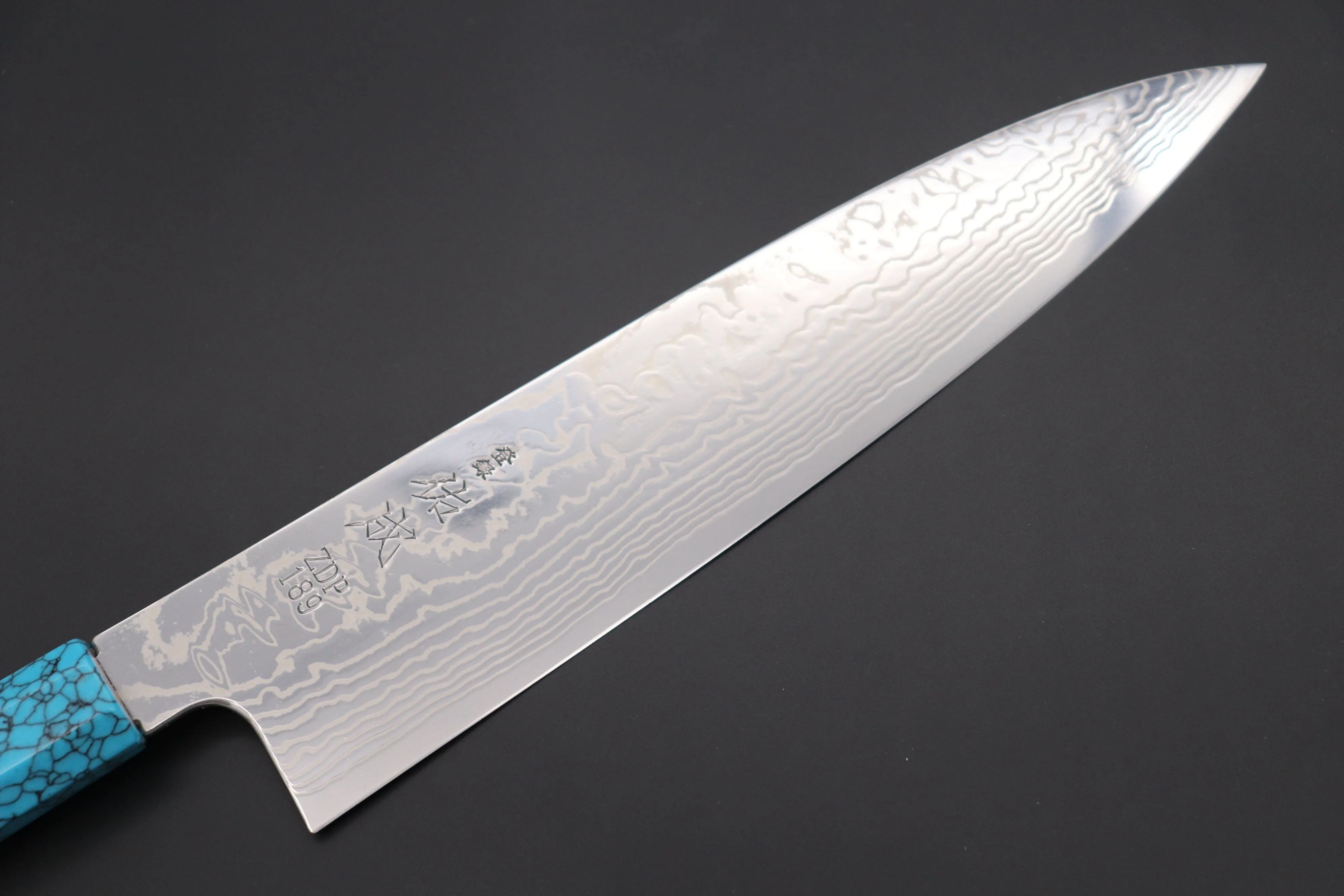 Custom Limited Edition, Sukenari ZDP-189 Nickel Damascus Wa Gyuto 240mm (9.4 inch, SCL-440)