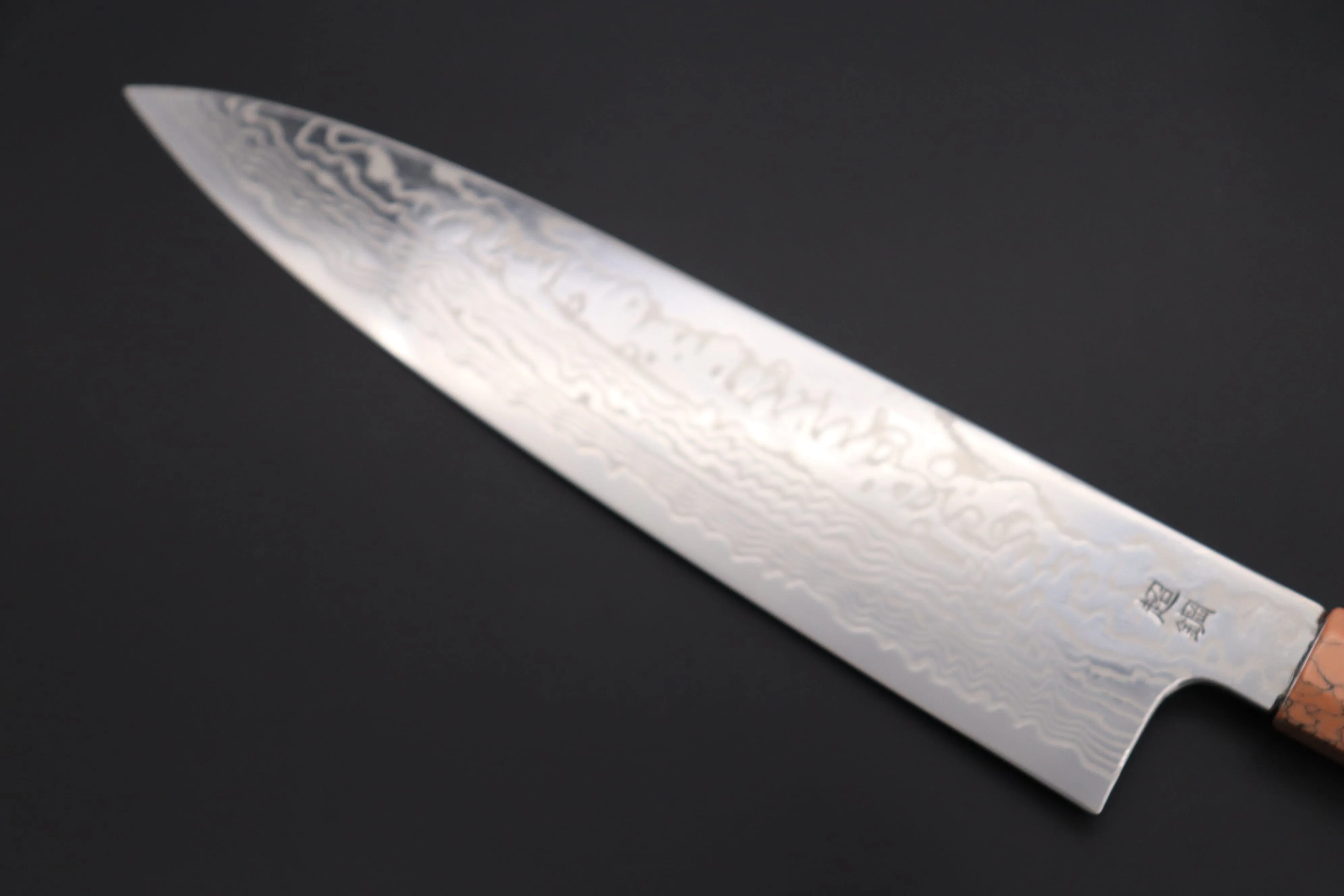 Custom Limited Edition, Sukenari ZDP-189 Nickel Damascus Wa Gyuto 240mm (9.4 inch, SCL-441)