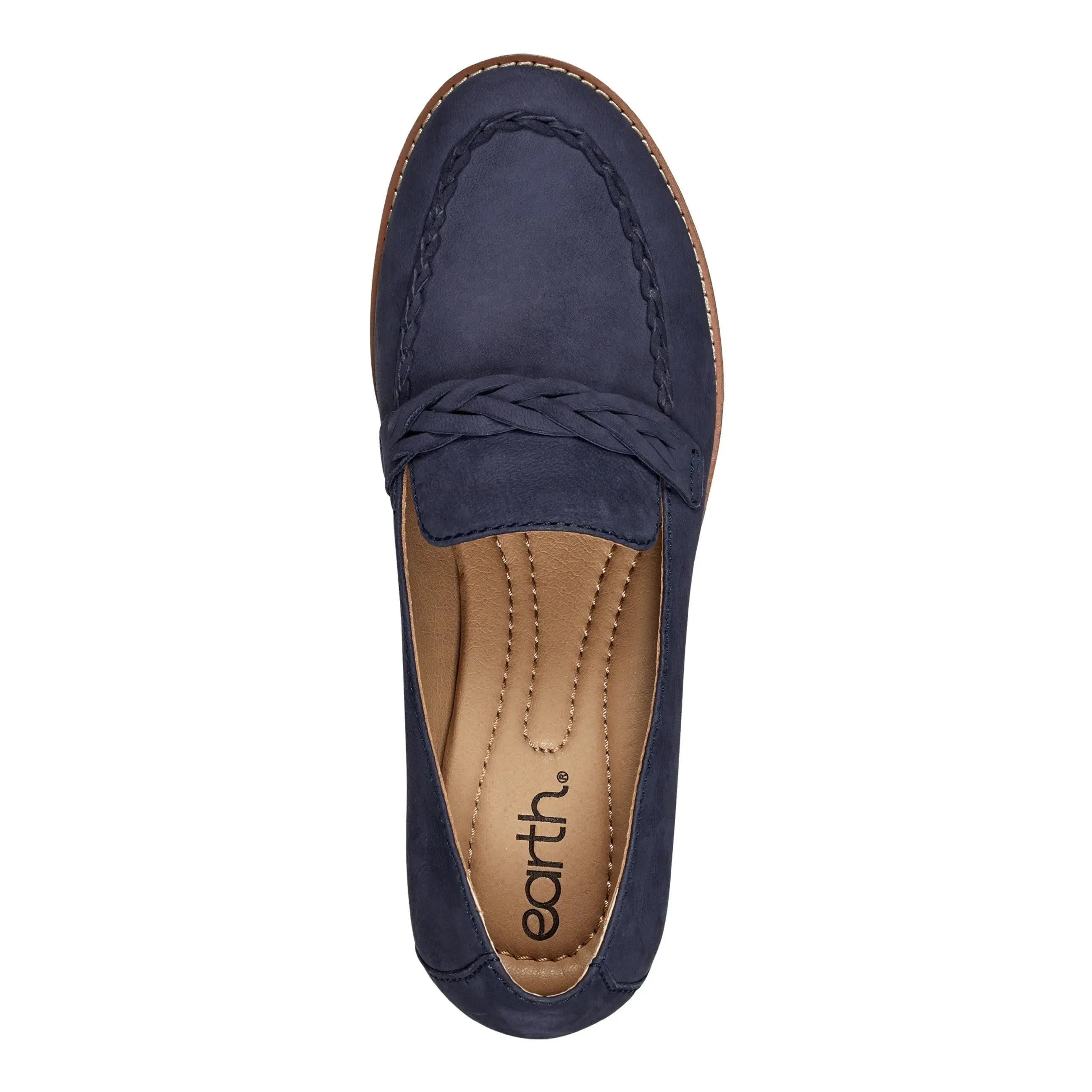 Edie Stacked Heel Casual Slip-on Loafers