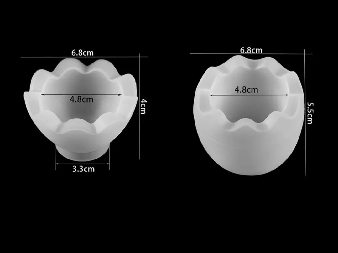 Egg shaped container Silicone Mold