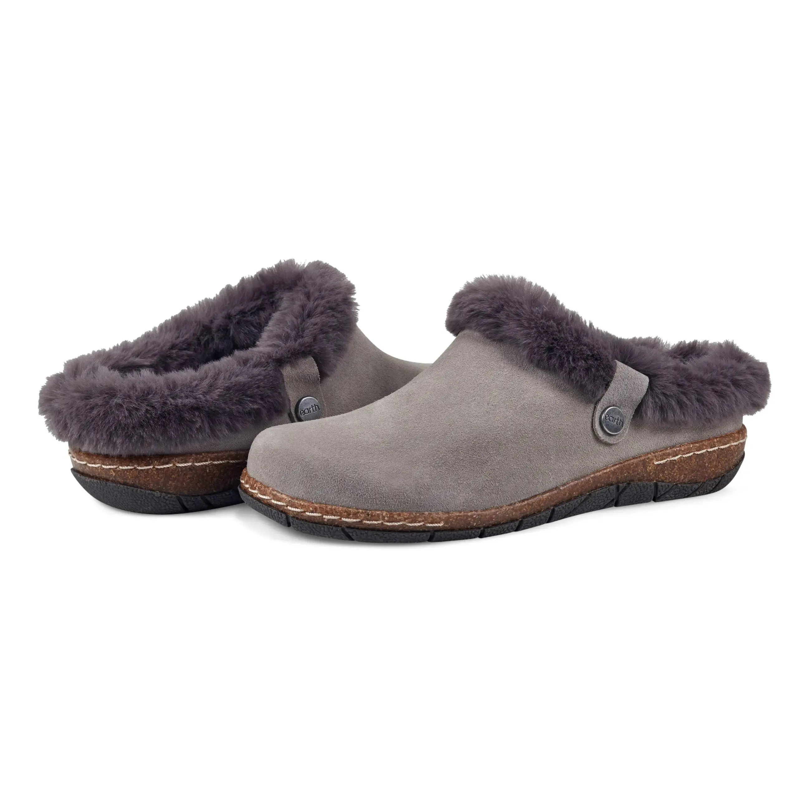 Elena Cold Weather Round Toe Casual Slip-on Clogs