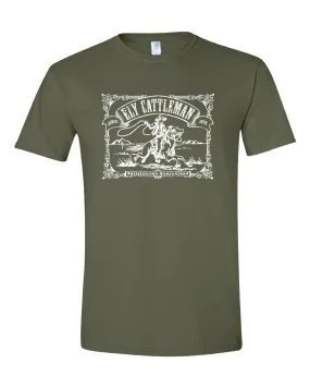 Ely Cattleman Vintage Satisfaction Logo T-shirt