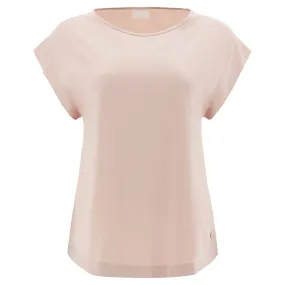 Freddy T-shirt da donna in modal e satin S3WSDT6 P62 smoke rose