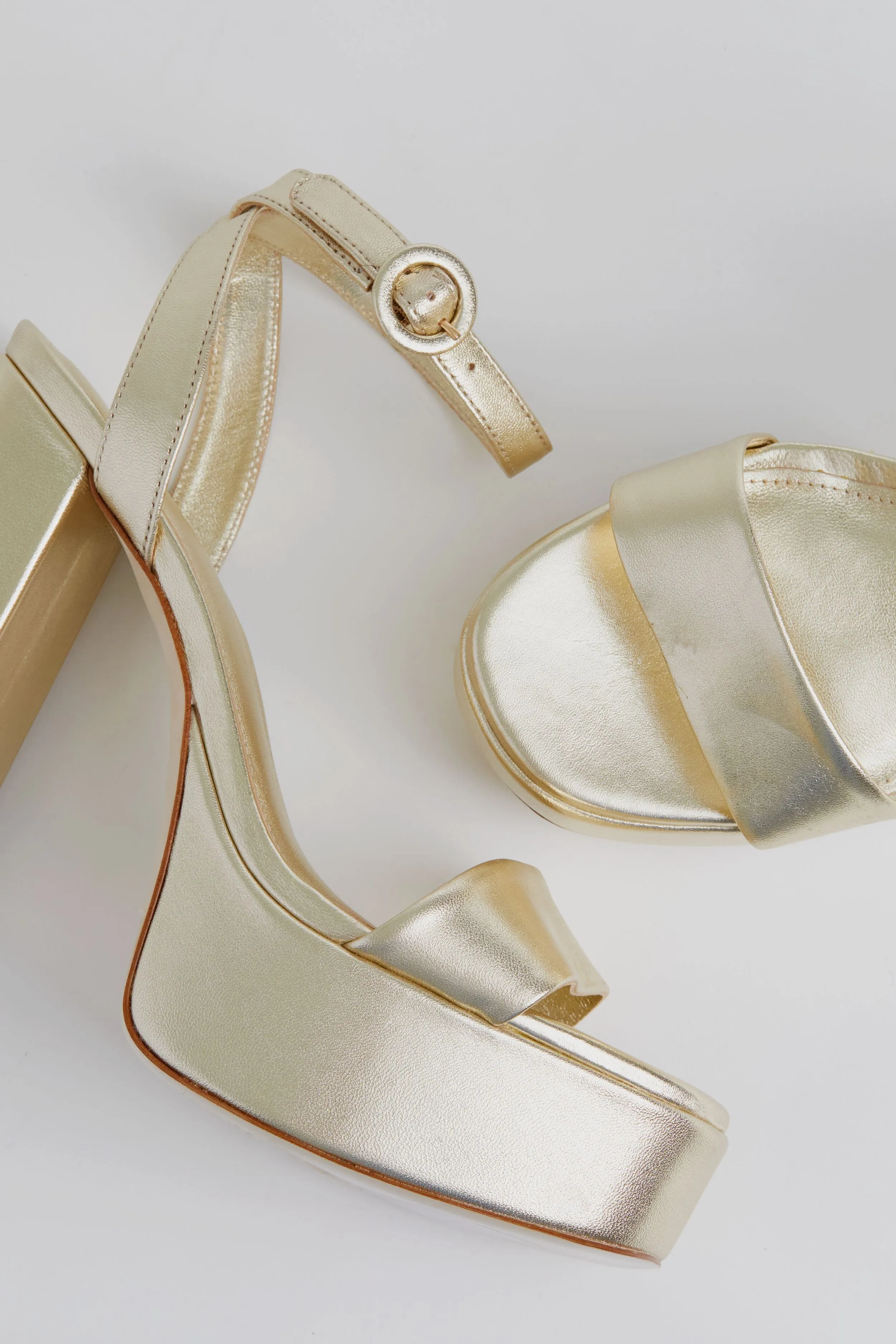 Gold Dolly Heels