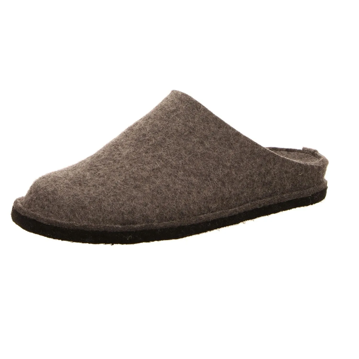 Haflinger Slippers Clogs Mules Wool Felt Scuffs Slip On House Grey Shoes