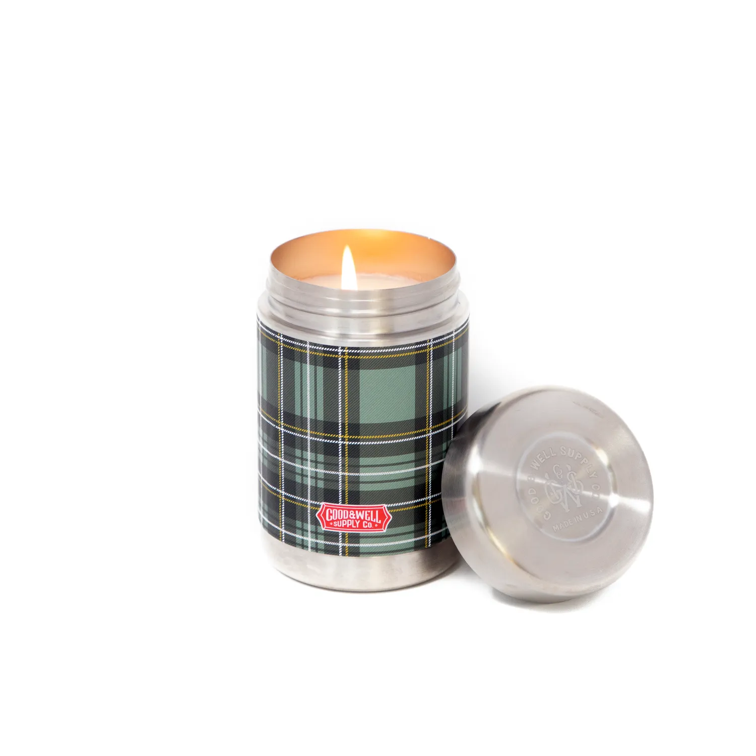 In the Pines Vintage Canteen Candle