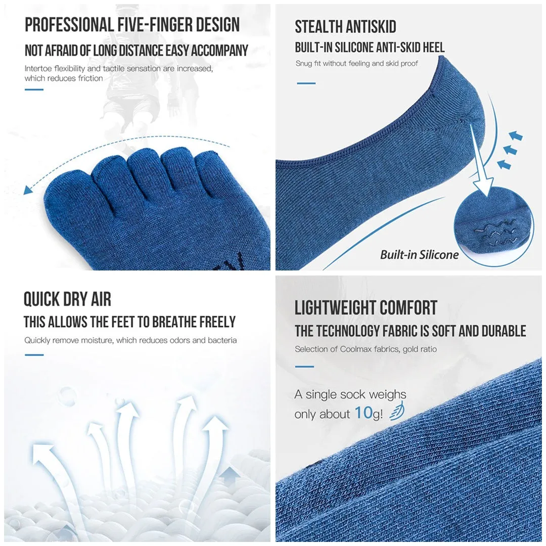 Kaos Kaki Aonijie E4803 Invisible Five Finger Socks