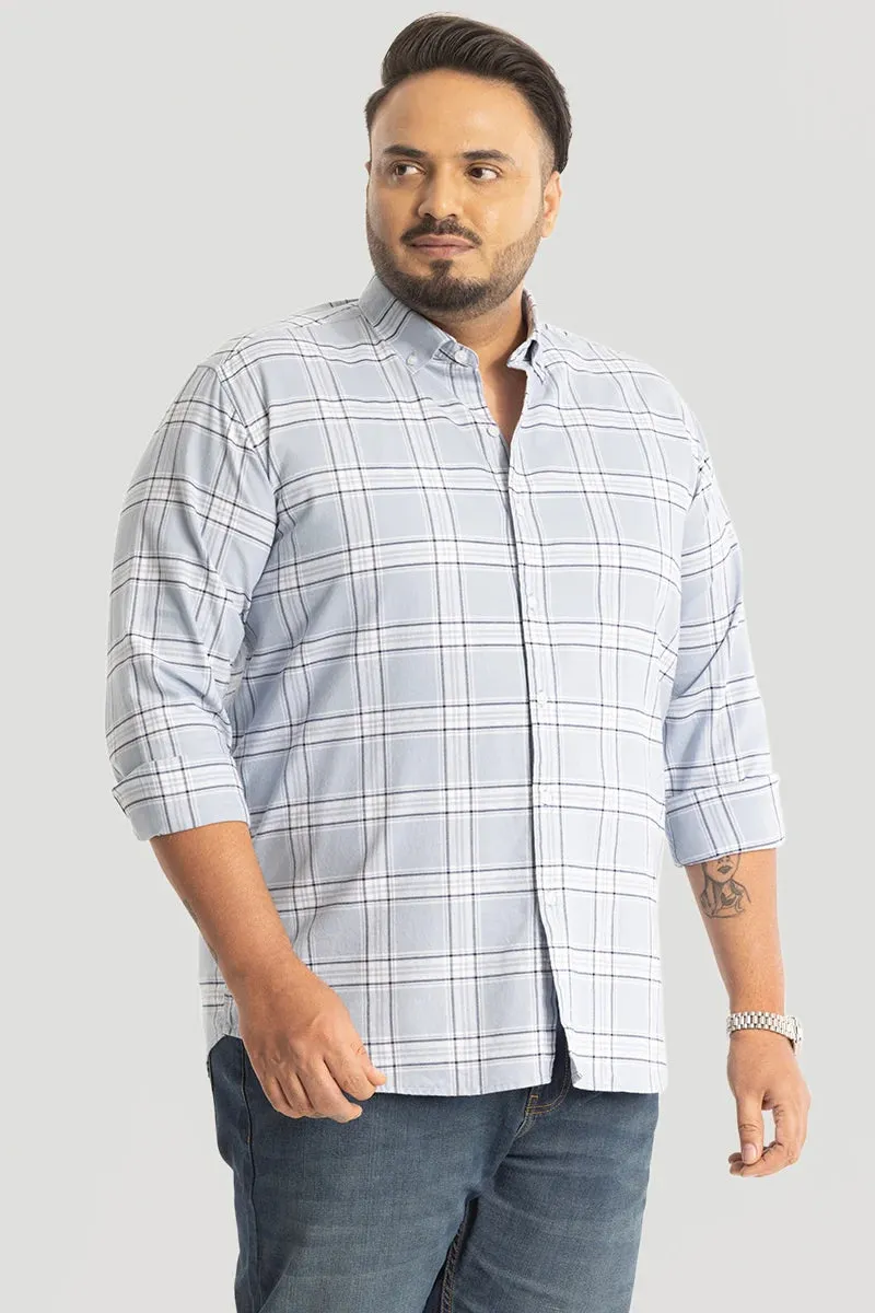 Light Blue Oxford Checks Shirt