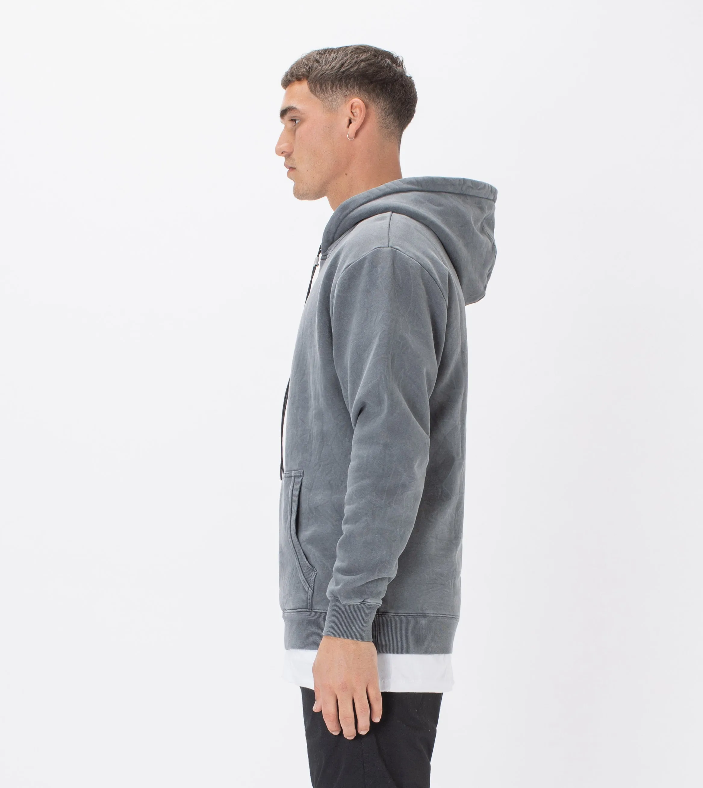 Lowgo Hood Sweat Grey Salt