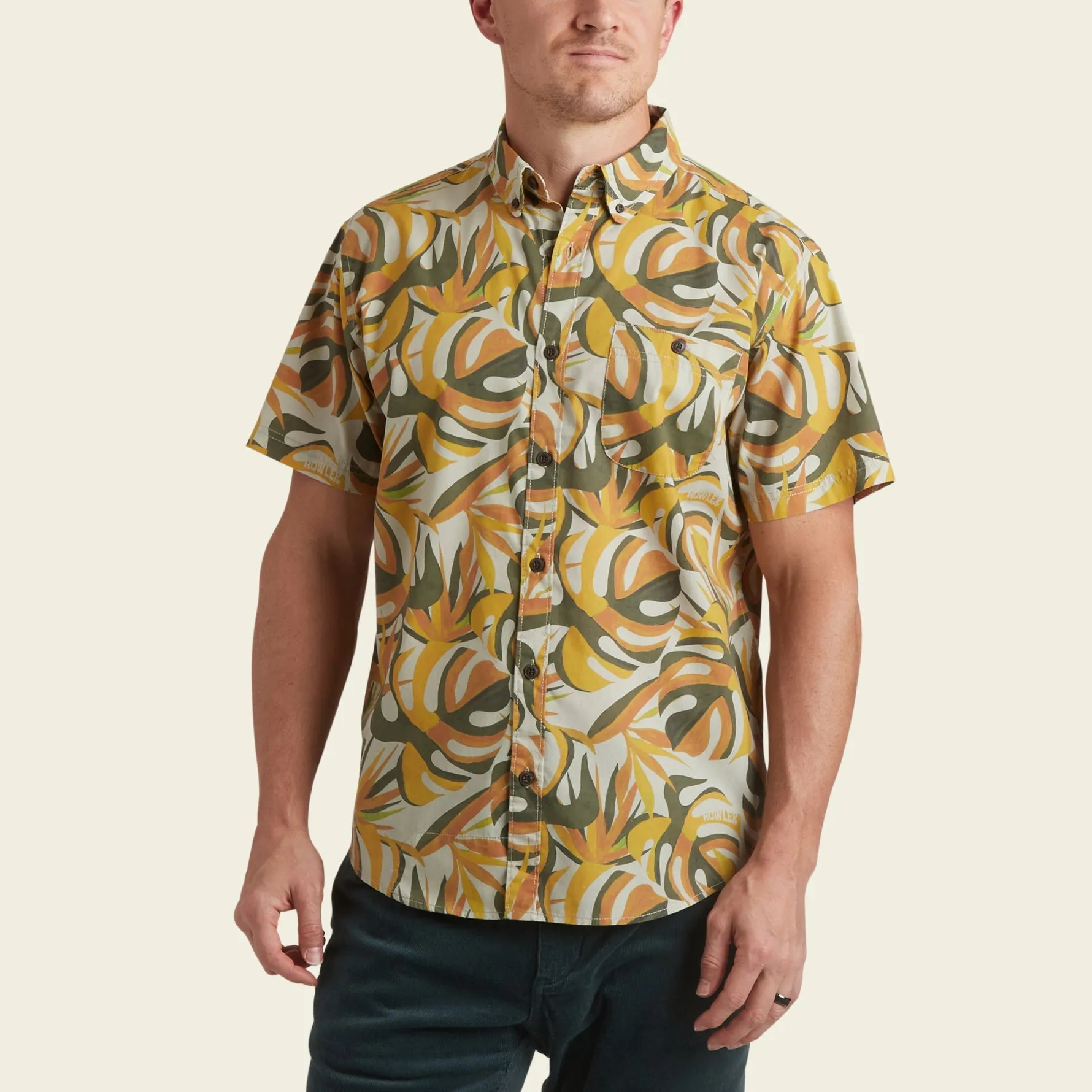 Mansfield Shirt - Monstera Mash : Citron