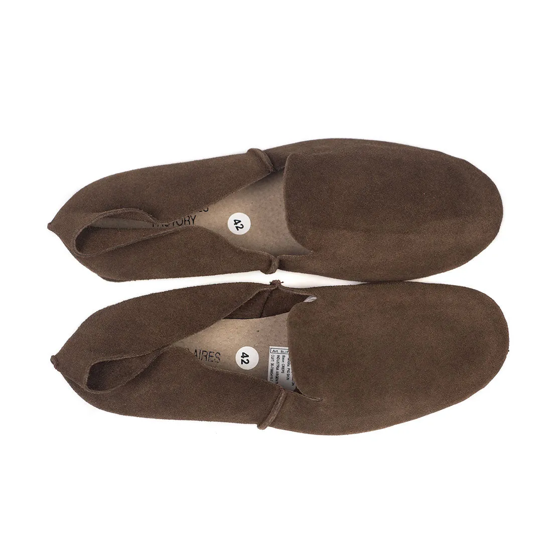 Marco slip-on shoes in brown suede