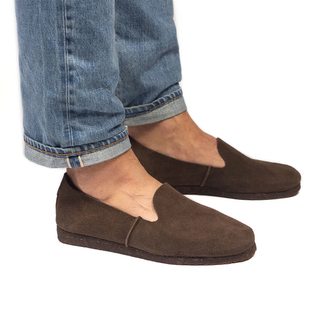 Marco slip-on shoes in brown suede