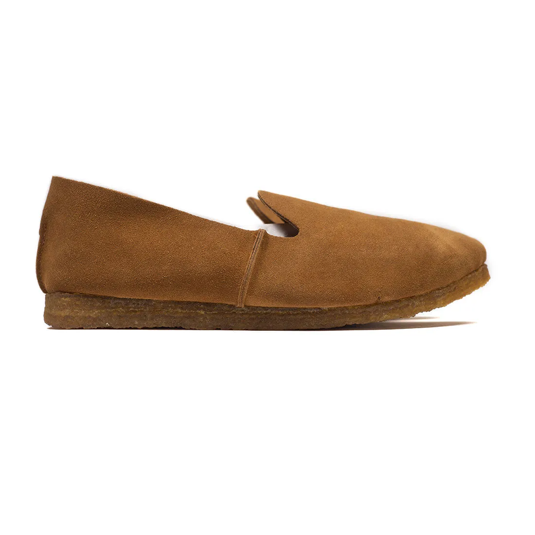 Marco slip-on shoes in tan suede