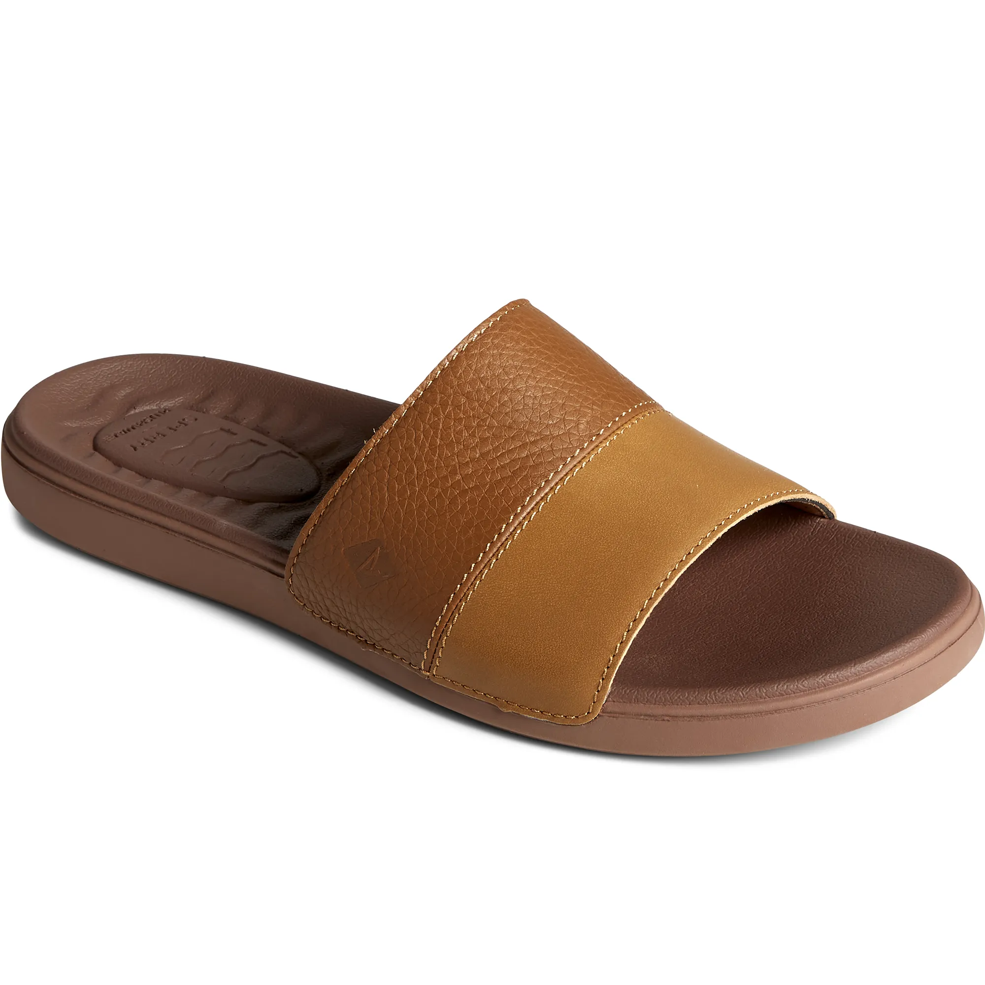 Men's Plushwave Dock Slide Tan Sandal STS24139