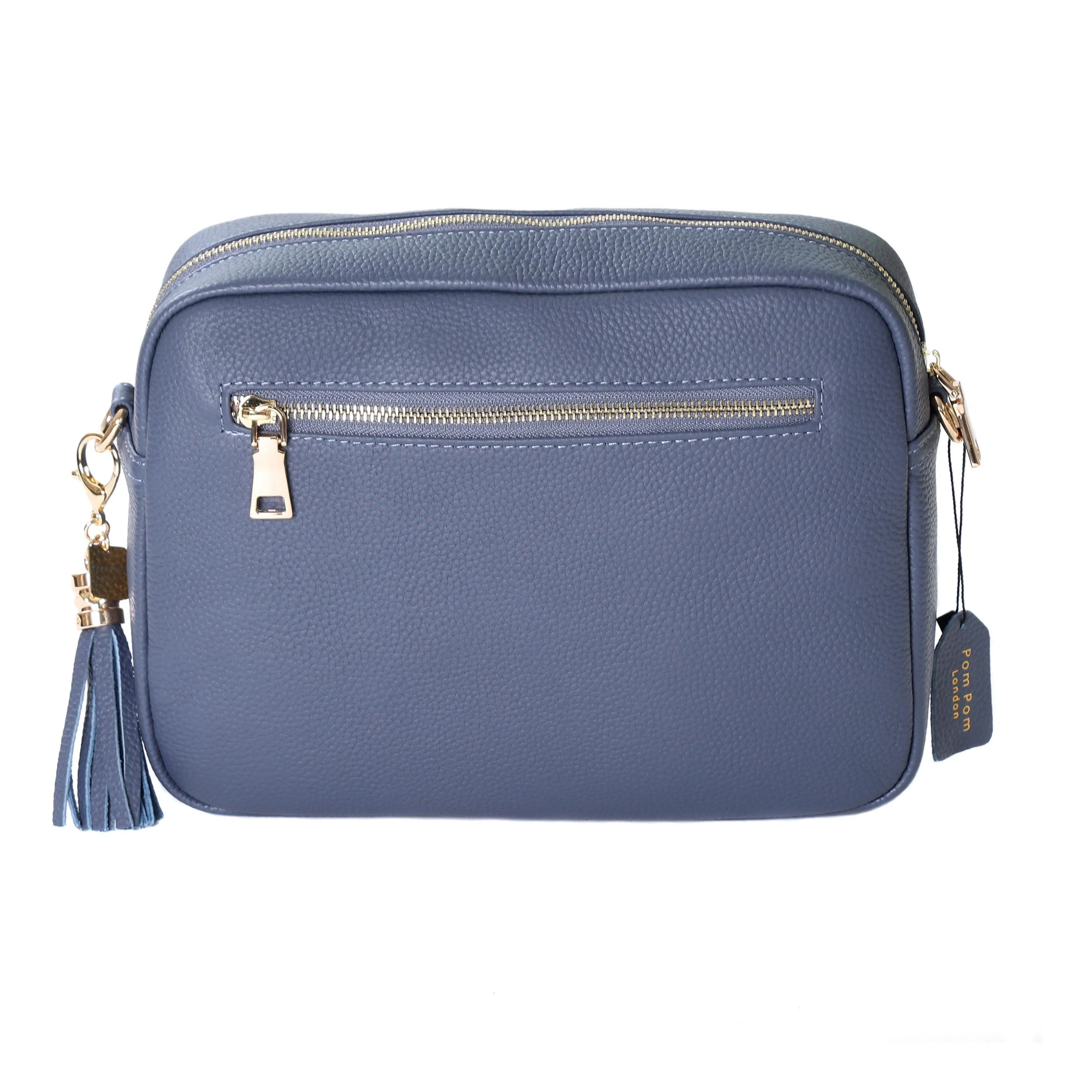 Pom Pom London City Plus Bag Slate Blue