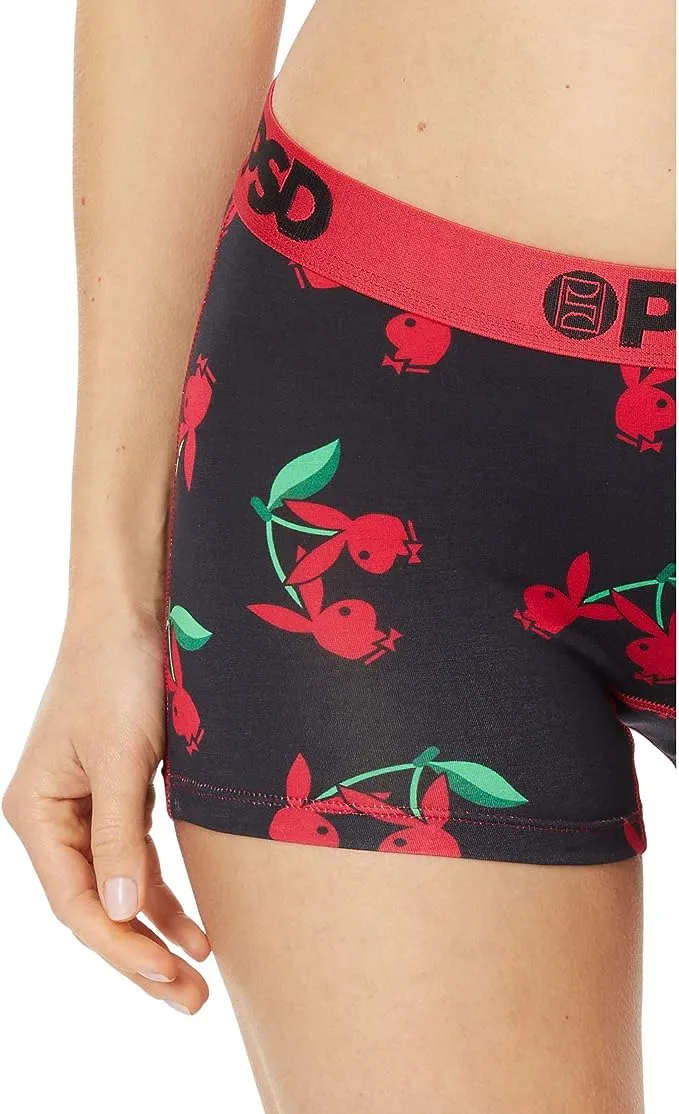 PSD Women's Playboy Cherries Modal Boy Shorts