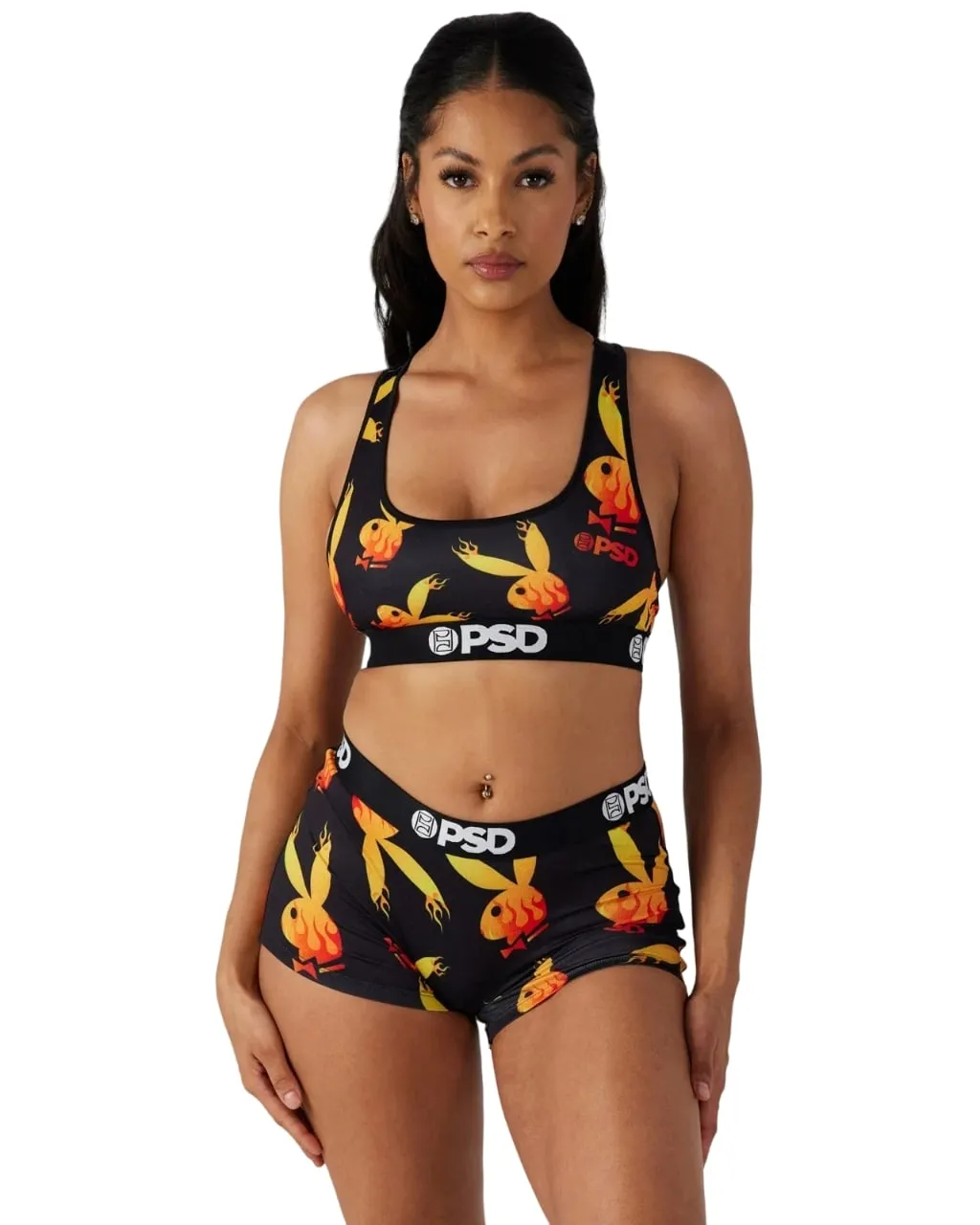 PSD Women's Playboy Flames Boy Shorts