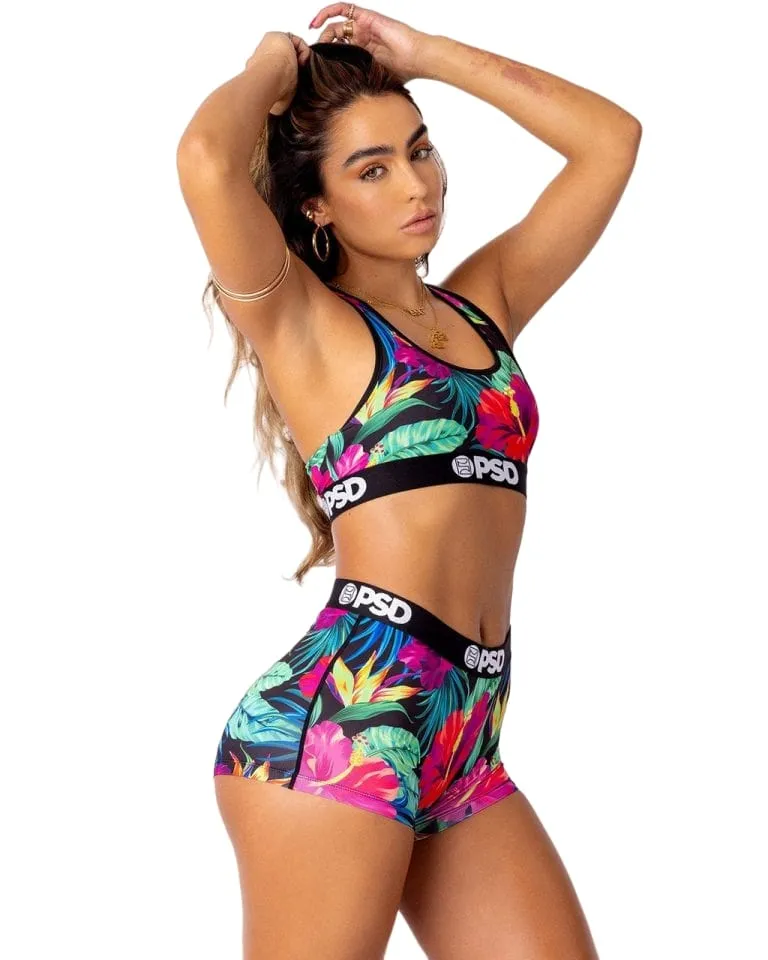 PSD Women's Sommer Ray Tropical Boy Shorts