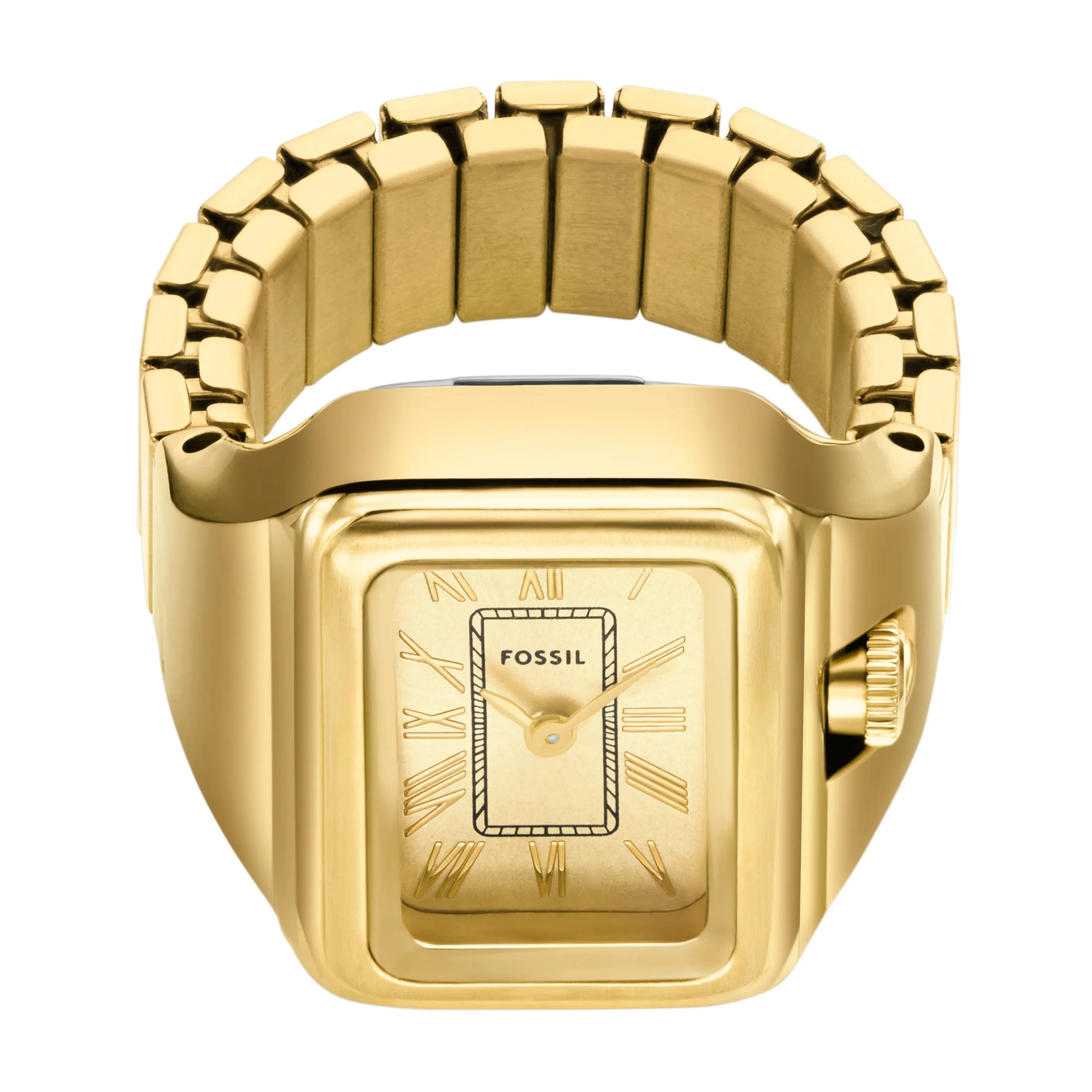 Raquel Watch Ring Two-Hand Gold-Tone Stainless Steel