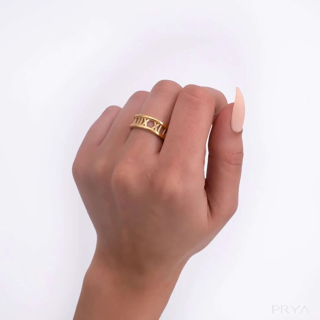 Roman Numeral Ring