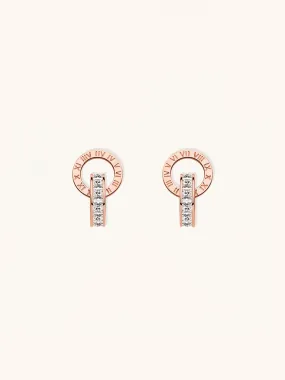 Roman Numerals Stud Earrings